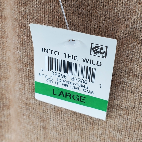 Charter Club Women's Border-Trim Cashmere Sweater Brown Size Large - Picture 7 of 8